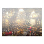 Steampunk - Naval - The torpedo room Personalized Announcements Steampunk - Naval - The torpedo room Personalized Announcements