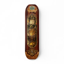 Steampunk - Naval - The torpedo room Custom Skate Board