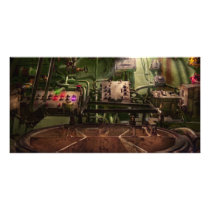 Steampunk - Naval - This is where I do my job Photo Cards