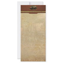 Steampunk - Naval - This is where I do my job Personalized Rack Card