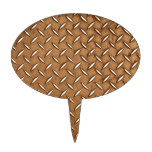 Steampunk Old Brass Plating Metal Effect Cake Pick