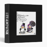 Steampunk Penguins Avery Binder