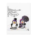 Steampunk Penguins Postcard