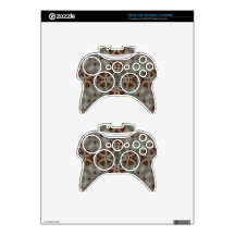 Steampunk Pewter Gears Xbox Controllers Xbox 360 Controller Decal