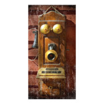 Steampunk - Phone Phace Custom Photo Card