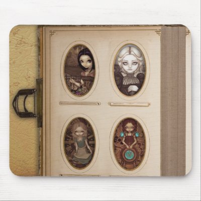 Steampunk Photo Album Mousepad by strangeling