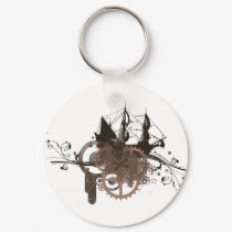 Steampunk pirate ship keychains by MrsEvilGenius Steampunk pirate ship keychains