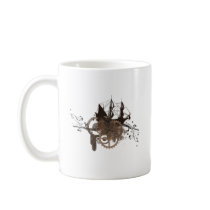 Steampunk pirate ship coffee mugs