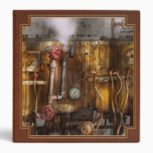 Steampunk - Plumbing - Distilation apparatus Vinyl Binders