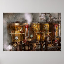Steampunk - Plumbing - Distilation apparatus Poster