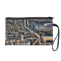 Steampunk Plumbing Pipes Wristlet Clutch