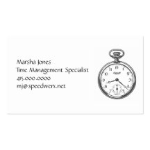 Steampunk Pocket Watch Business Cards