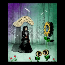 Steampunk Pop Surrealism Art Poster - Shadows posters