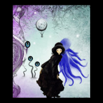Steampunk Pop Surrealism Art Poster - Watching You posters