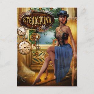 Steampunk Postcard postcard