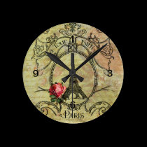 Steampunk & Red Rose wall clocks