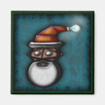 Steampunk Robo-Santa, square magnet
