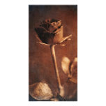 Steampunk Rose Personalized Photo Card