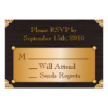 Steampunk RSVP Card Personalized Invite