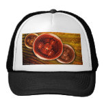 Steampunk rust machinery cogs mechanical trucker hat