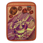 Steampunk rust machinery cogs mechanical sleeves for iPads