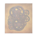 Steampunk Rusty Gears Scratch Pads