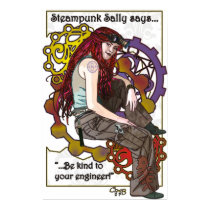 Steampunk Sally Poster posters