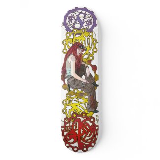 Steampunk Sally Skateboard skateboard