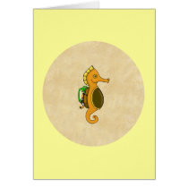 Steampunk Seahorse cards