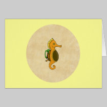 Steampunk Seahorse cards