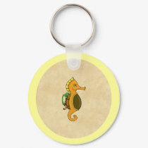 Steampunk Seahorse keychains