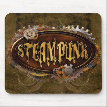 Steampunk Sign Mousepad mousepads