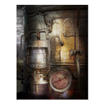 Steampunk - Silent into the night Postcard