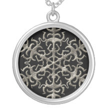 Steampunk Snowflake Personalized Necklace