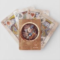 Steampunk Space Chimp Cards playing cards