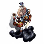 Steampunk Space Chimp cutout sculpture Photo Sculpture