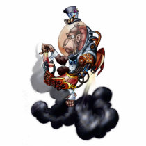 Steampunk Space Chimp cutout sculpture Photo Sculpture
