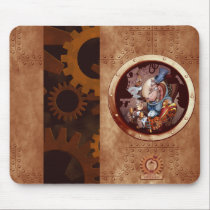 Steampunk Space Chimp Mouse Pad mousepads