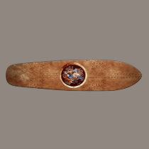 Steampunk Space Chimp Porthole Board skateboards