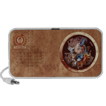 Steampunk Space Chimp Porthole Speaker speakers