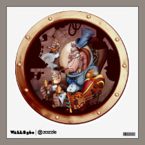 Steampunk Space Chimp Wall Cling wall decals