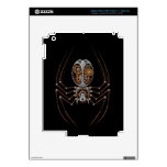 Steampunk Spider, black background iPad 3 Decals