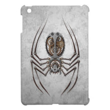 Steampunk Spider on Rough Steel iPad Mini Covers