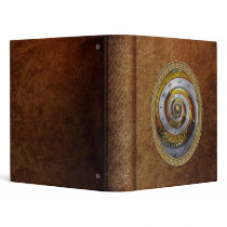 Steampunk - Spiral - Infinite time 3 Ring Binders