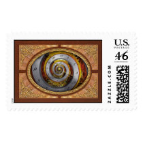 Steampunk - Spiral - Infinite time Postage
