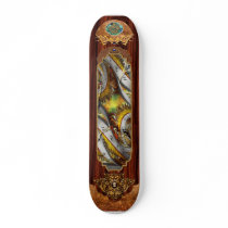 Steampunk - Spiral - Space time continuum Custom Skateboard