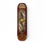 Steampunk - Spiral - Space time continuum Custom Skateboard