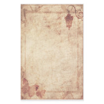 Steampunk Stationery - Lamppost and Butterfly