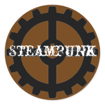 Steampunk Round Stickers