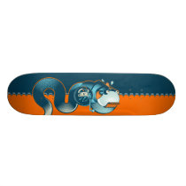 Steampunk tapeworm skateboards